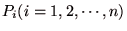 $P_{i}(i=1,2,\cdots,n)$